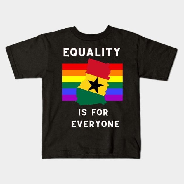 Equality is for everyone, ghana pride Kids T-Shirt by Nahya Fashion Shop